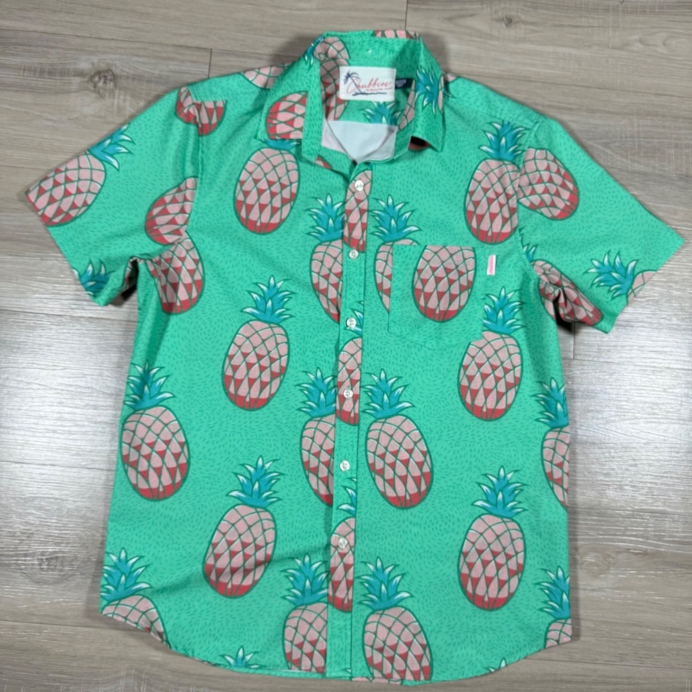 Chubbies Pineapple Print Performance Button Up Sh… - image 2